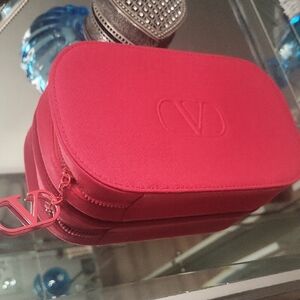 Valentino Vibrant Red Cosmetic Bag